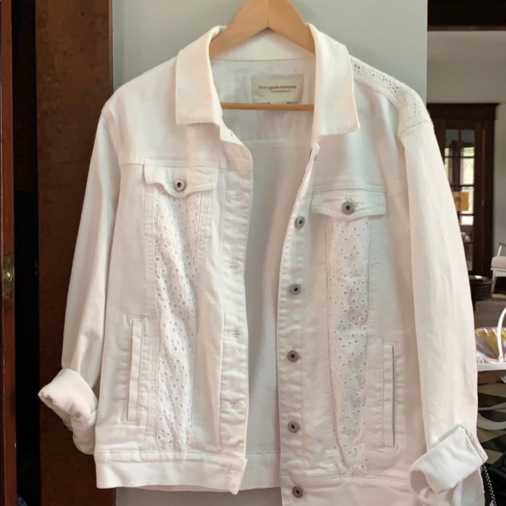White denim jacket